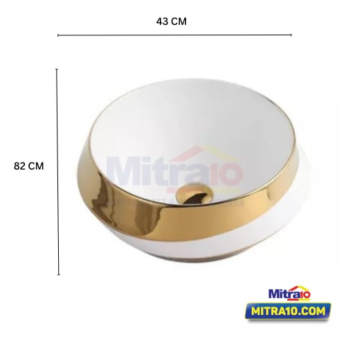 Ceramax Wastafel Alessia FSB0393 40X37X15.5 cm Putih visual 2
