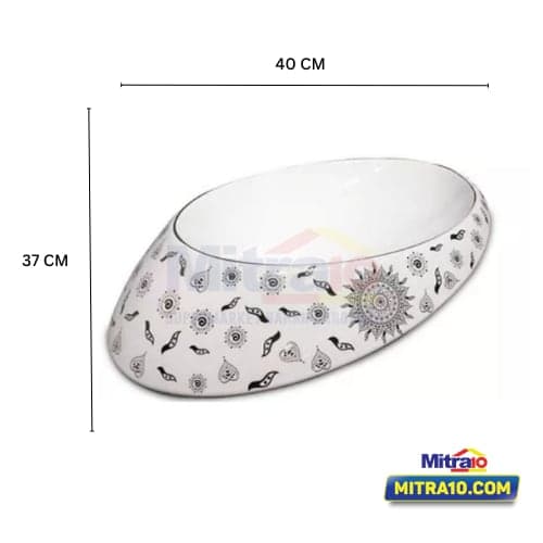 Ceramax Wastafel Arden FSB0394 40X37X15.5 cm Putih visual 2