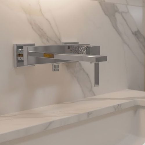 Kran Mixer Bathtub Ceramax GIVA VSQ238341C Chrome visual 2