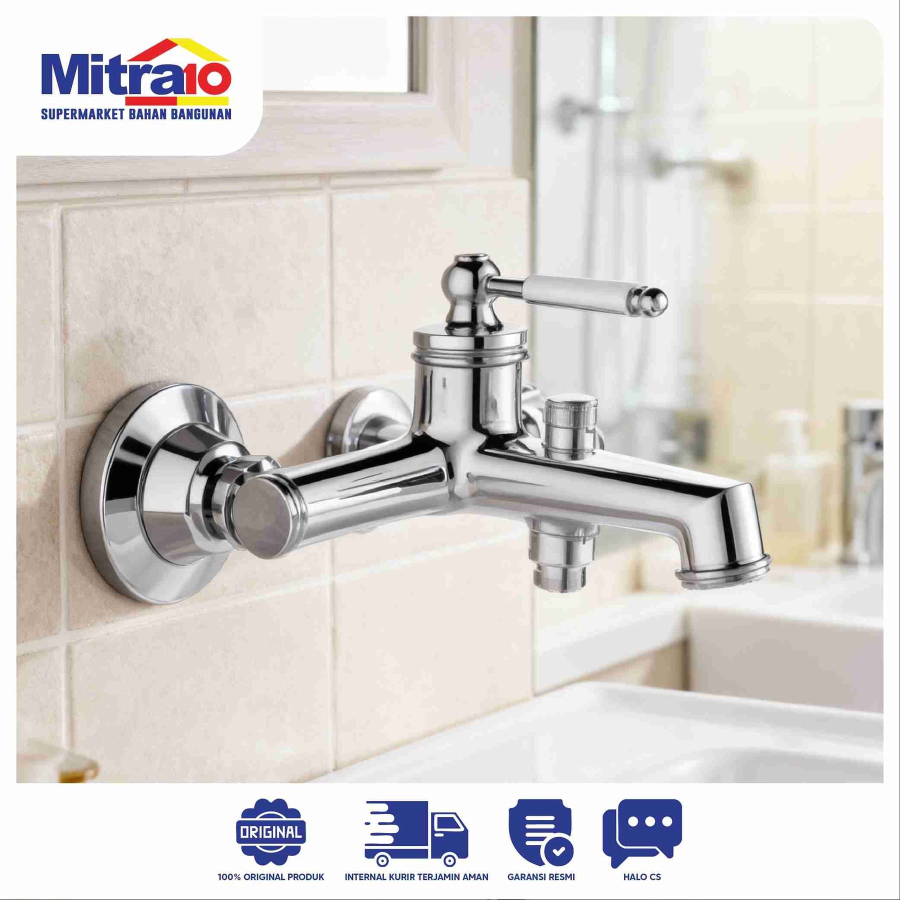 Kran Mixer Panas Dingin Ceramax 27203-2-511 Chrome visual 2