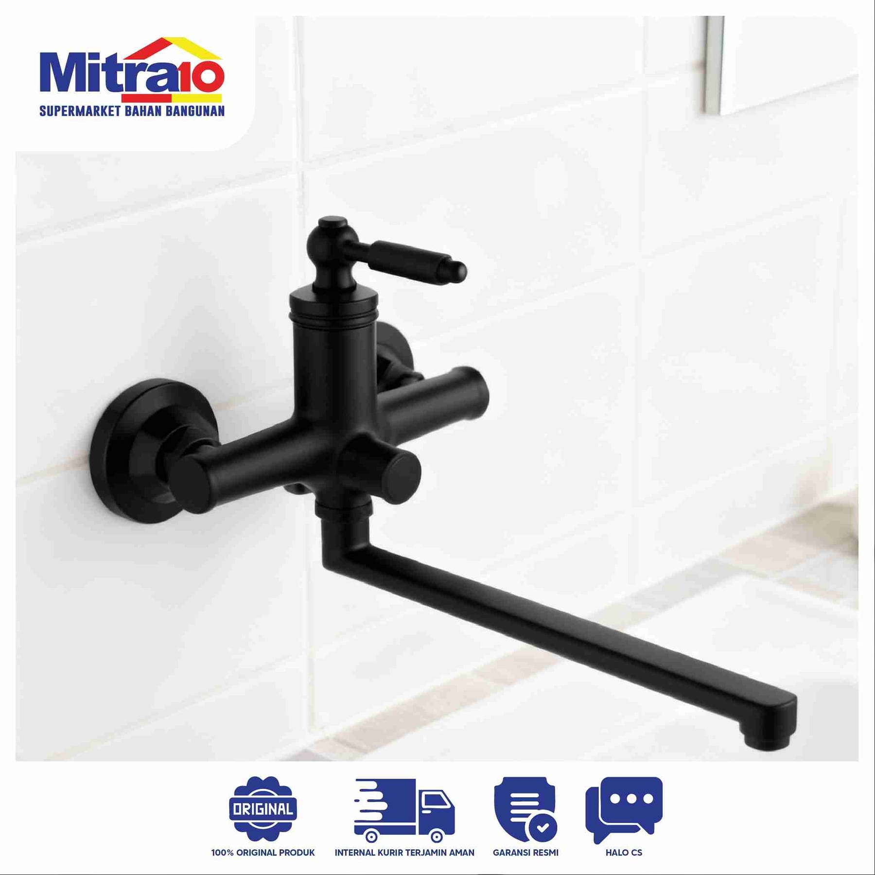 Kran Mixer Panas Dingin Ceramax 27253-511 Matt Black visual 2