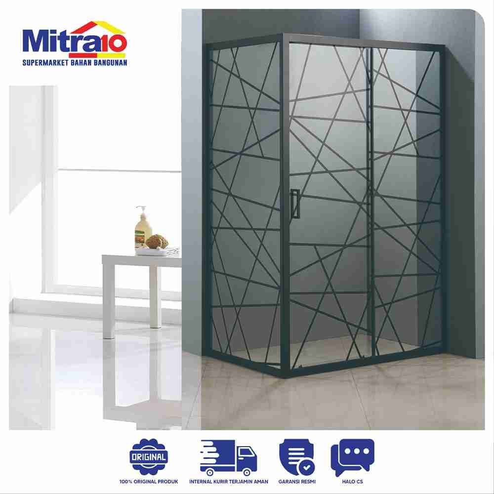 Shower Room Aluminium 6 mm Ceramax ZGL-604 100×80 × 180 cm BK visual 2