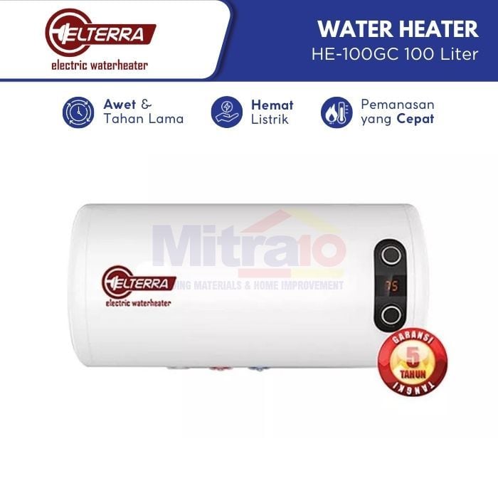 Eltera Water Heater Listrik HE-100GC 100 L Putih visual 2