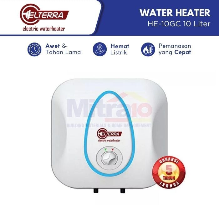 Eltera Water Heater Listrik HE-10GC 10 L Putih visual 2
