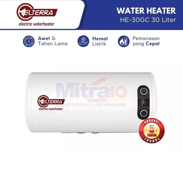 Eltera Water Heater Listrik HE-30GC 30 L Putih visual 2