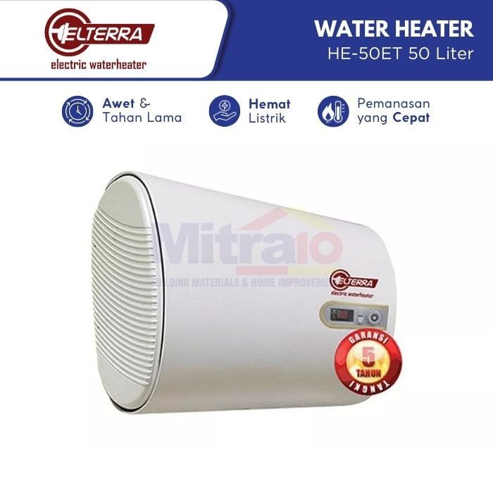 Eltera Water Heater Listrik HE-50ET 50 L Putih visual 2