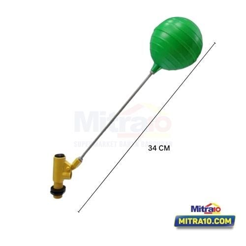 Fluid Pelampung Toren Air warna Hijau FV-ZS-002 3/4 Inch Bola Plastik Bulat visual 2
