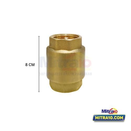 Fluid Tusen Klep YD-CV-01 1 Inch Kuningan visual 2