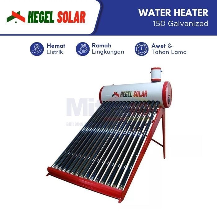 Hegel Water Heater Tenaga Surya 150 Galvanized 150 L visual 2