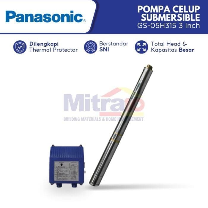 Panasonic Pompa Celup Submersible GS-05H315 3 Inch visual 2