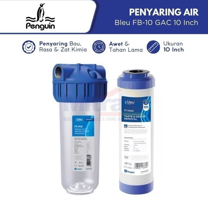 Penguin Profesional Filter Penyaring Air Bleu FB-10 GAC 10 Inch visual 2