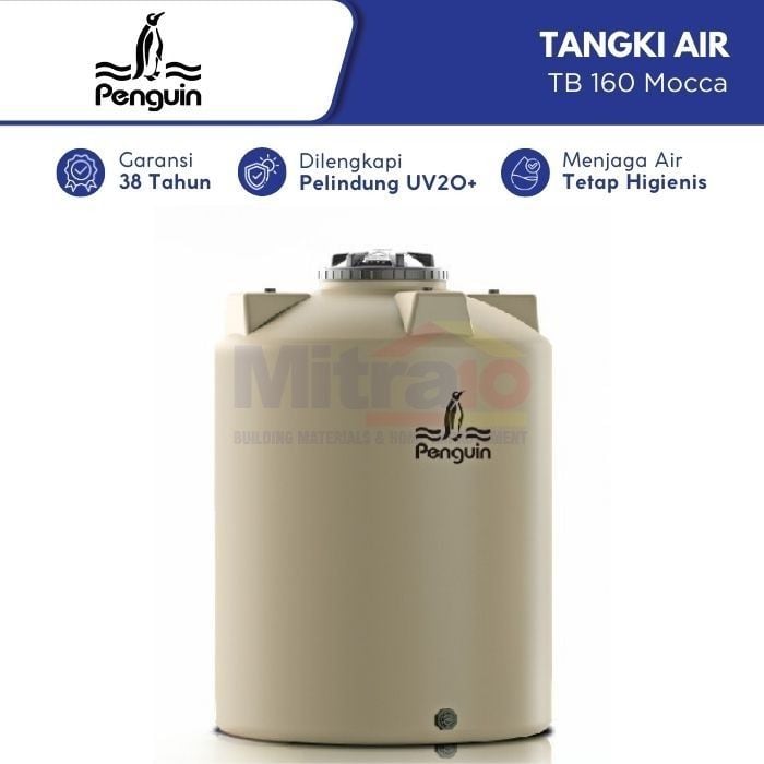 Penguin Tangki Air TB 160 1550 L Mocca Plastik (Pre Order) visual 2