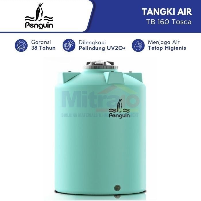Penguin Tangki Air TB 160 1550 L Tosca Plastik (Pre Order) visual 2