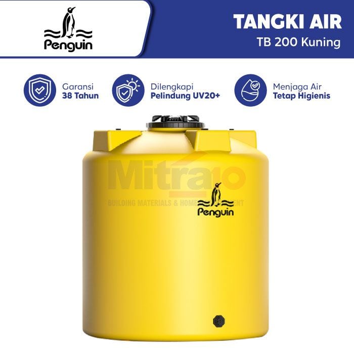 Penguin Tangki Air TB 200 2000 L Kuning visual 2
