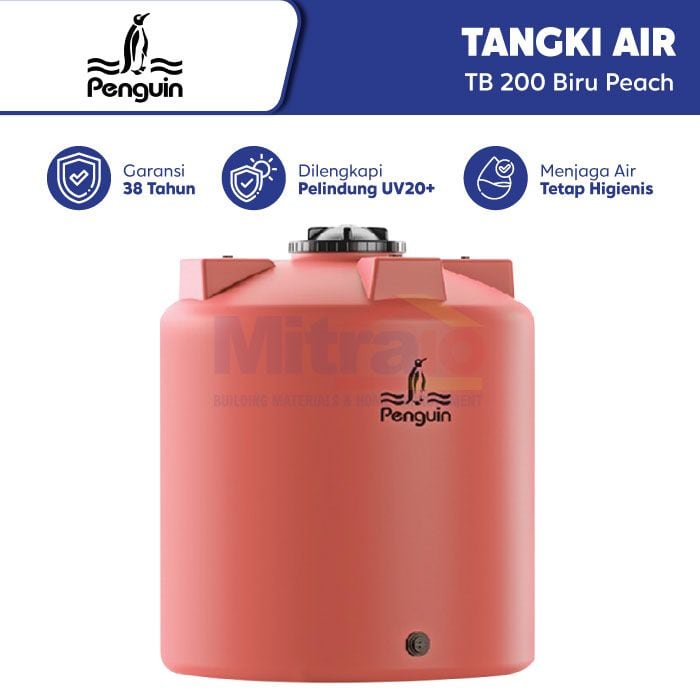 Penguin Tangki Air TB 200 2000 L Peach (Pre Order) visual 2