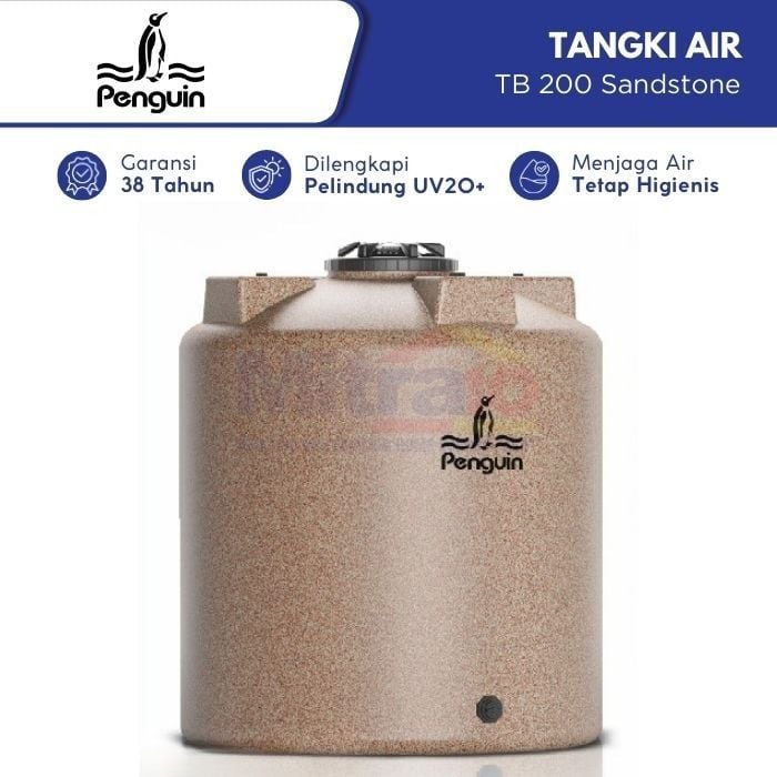Penguin Tangki Air TB 200 2000 L Sandstone Plastik (Pre Order) visual 2
