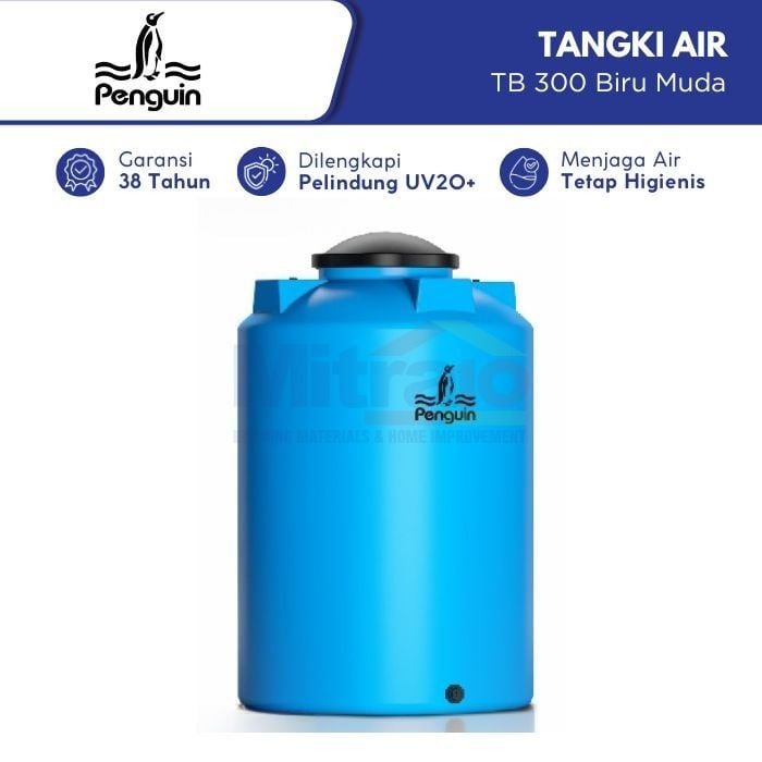 Penguin Tangki Air TB 300 3100 L Biru Muda visual 2