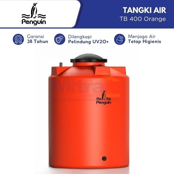 Penguin Tangki Air TB 400 4100 L Orange Plastik (Pre Order) visual 2