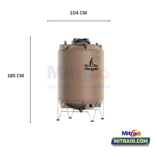 Penguin Tangki Air TD 110 1050 L Coklat Tua visual 2