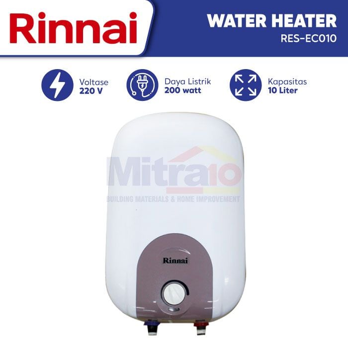 Rinnai Water Heater Listrik RES-EC010 10 L Putih visual 2