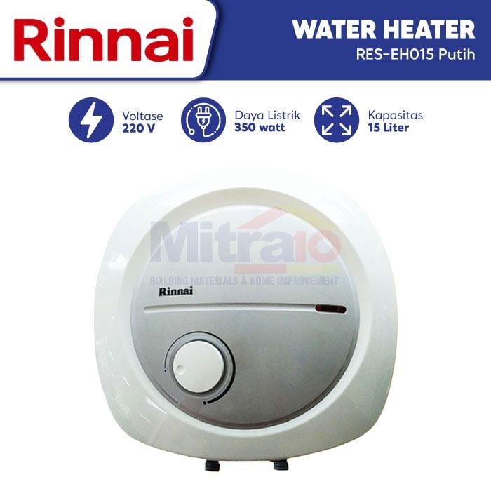 Rinnai Water Heater Listrik RES-EH015 15 L Putih Coating visual 2