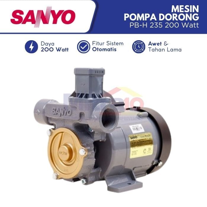 Sanyo Mesin Pomp Dorong PB-H 235 200 W visual 2