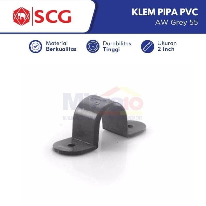 Scg Klem Pipa Pvc Aw Grey 55 2 Inch visual 2
