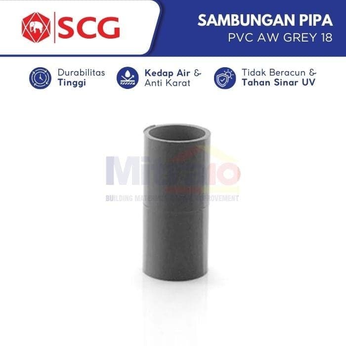 Scg Sok Pipa Sambungan Pipa Pvc Aw Grey 18 1/2 Inch visual 2