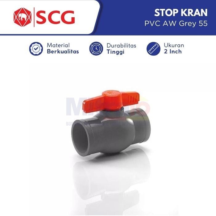 Scg Stop Kran Pvc Aw Grey 55 2 Inch visual 2