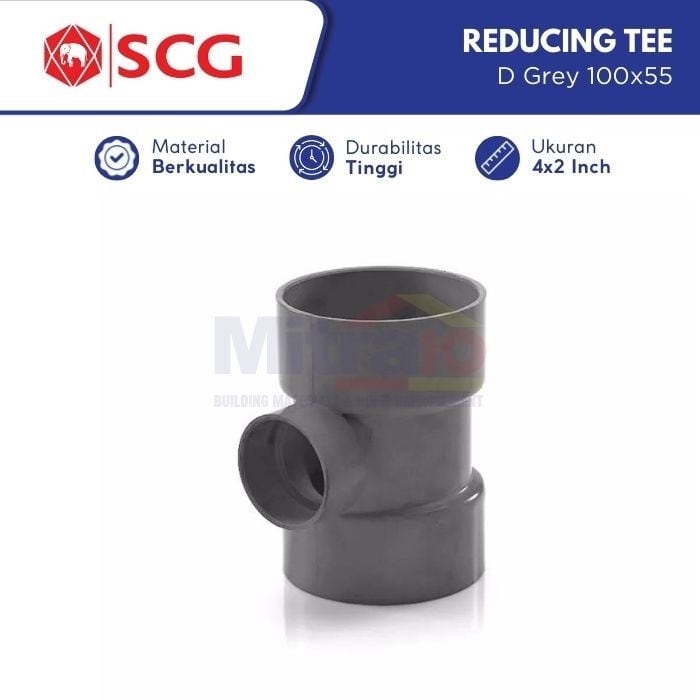Scg Vlok Sok Sambungan Pipa Pvc SOCK-D Grey 100x55(4x2) Inch visual 2