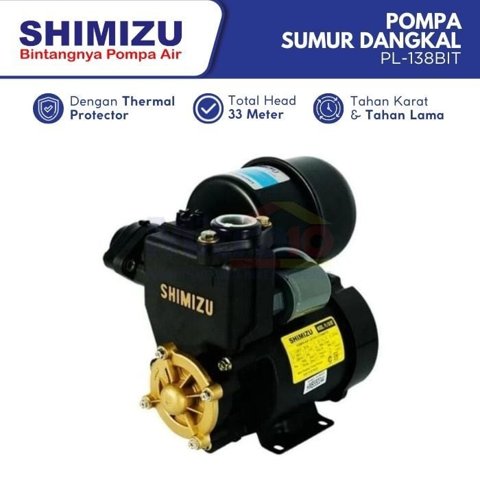 Shimizu Mesin Pompa Sumur Dangkal PL-138BIT 125 W visual 2