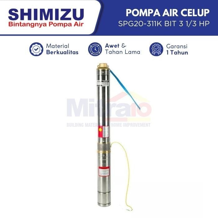Shimizu Pompa Air Celup SPG20-311K Bit 3 1/3 HP visual 2