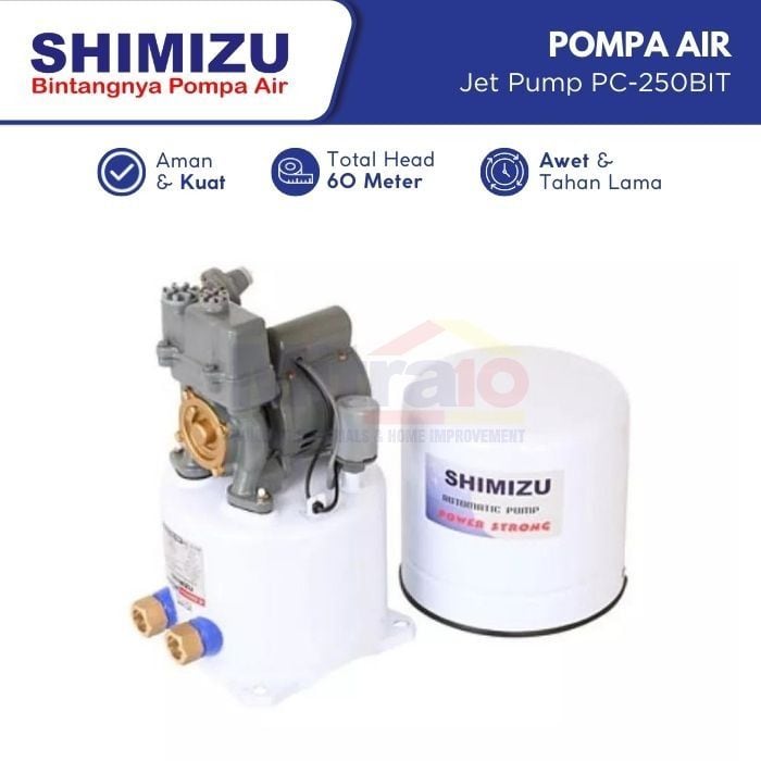 Shimizu Pompa Air Jet Pump PC-250BIT 250 W visual 2