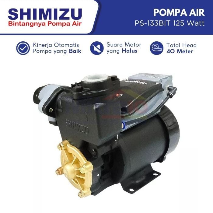 Shimizu Pompa Air Otomatis PS-133BIT 125 W visual 2