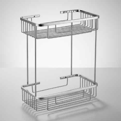 Rak Dinding Kamar Mandi Tidy XBT-06901-2 Chrome, 2 Tingkat visual 2