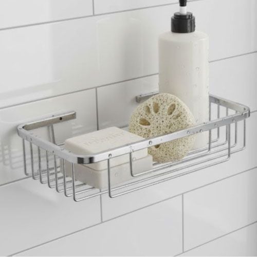 Rak Dinding Kamar Mandi Tidy XBT-690-1 Chrome, Single visual 2