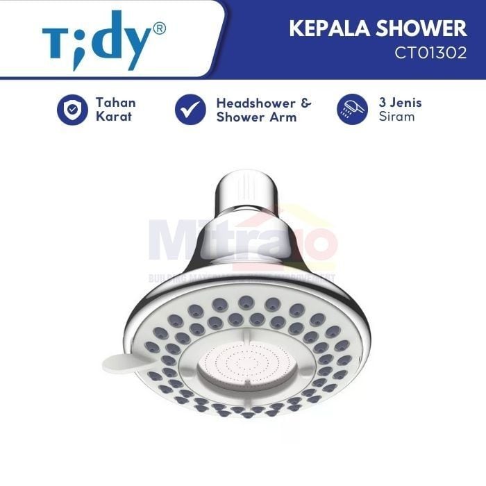 Tidy Head Shower Tiga Jenis Siram CT01302 15 cm visual 2