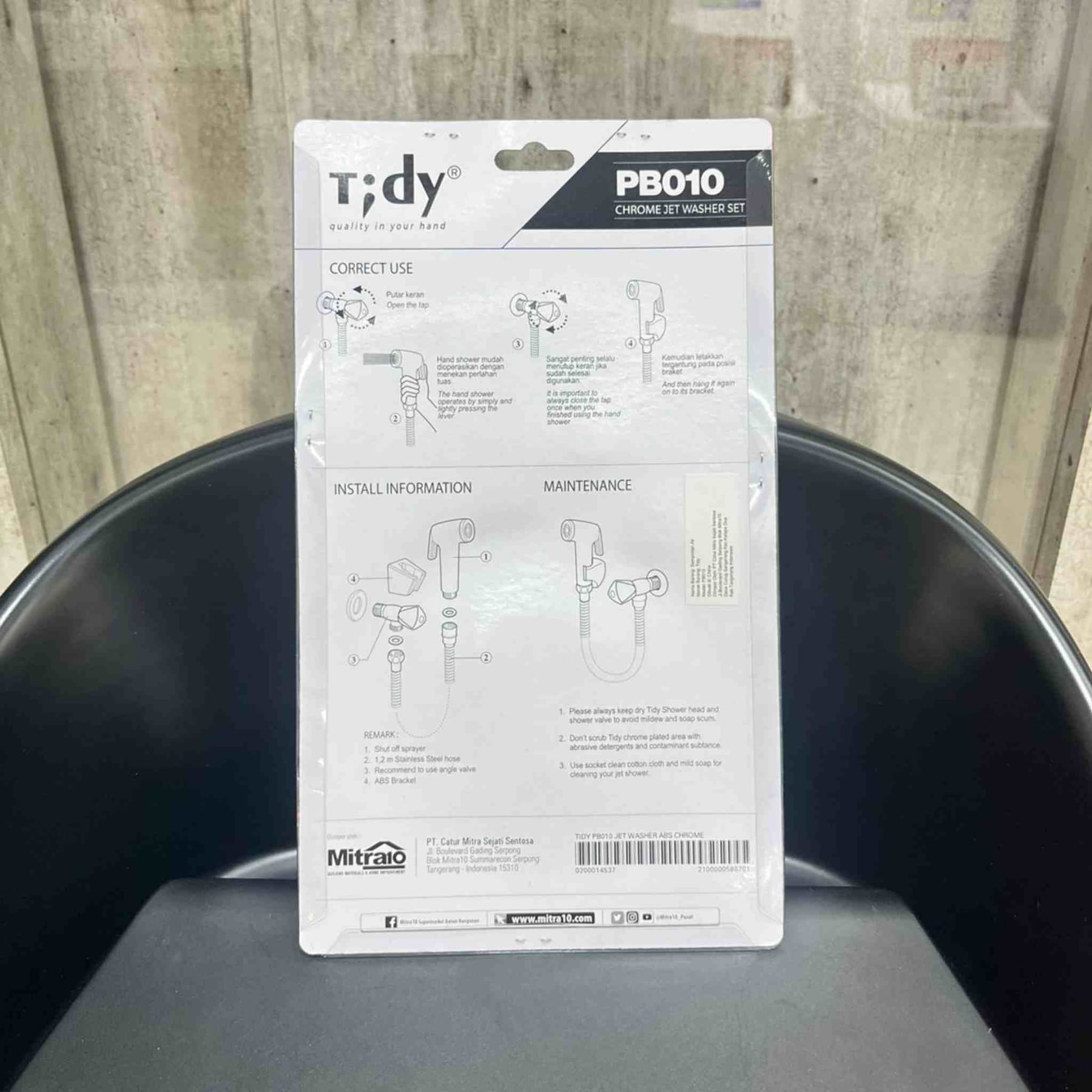 Tidy Jet Shower PB010 ABS Chrome 1.2 m visual 2
