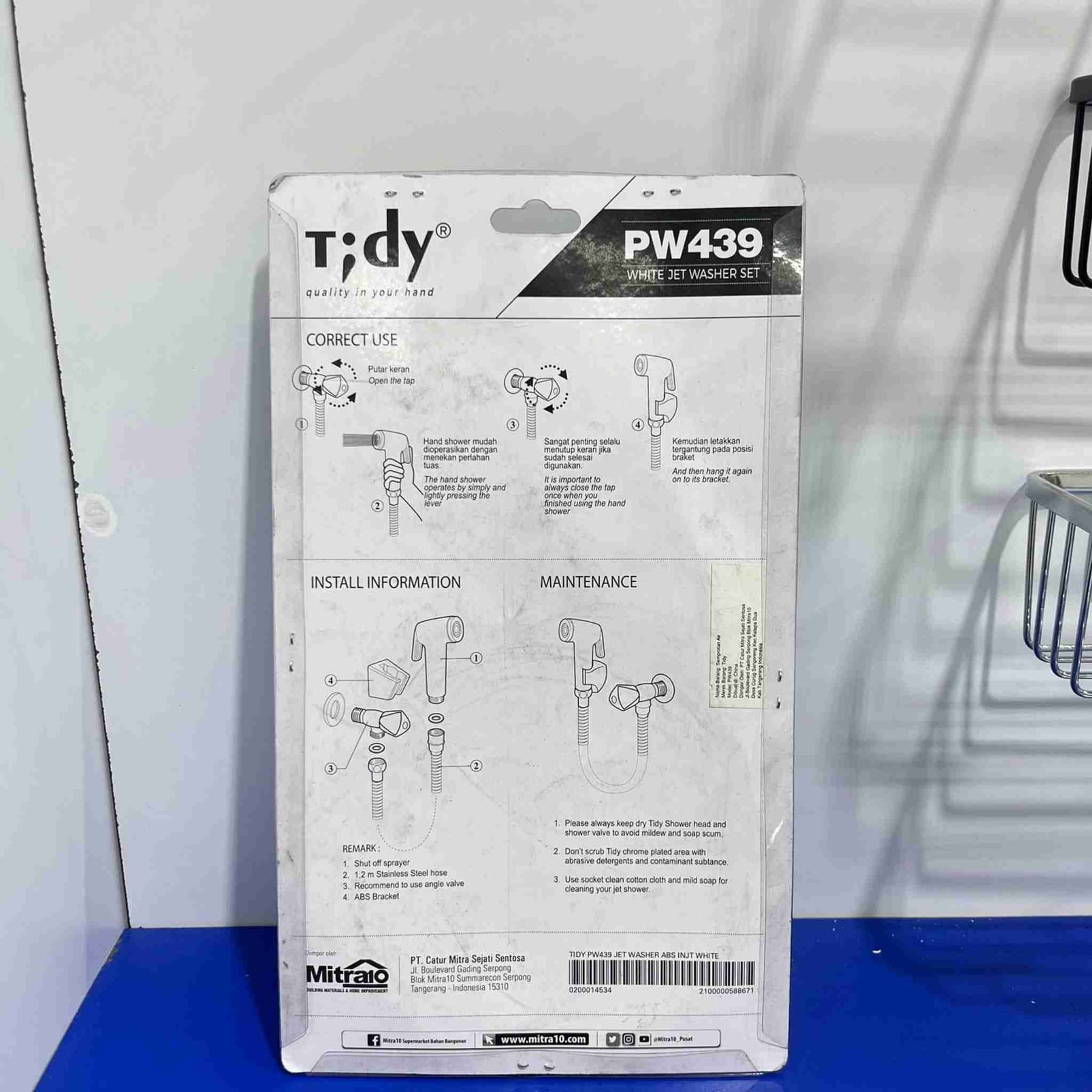 Tidy Jet Shower PW439 ABS INJT Putih 1.2 m visual 2
