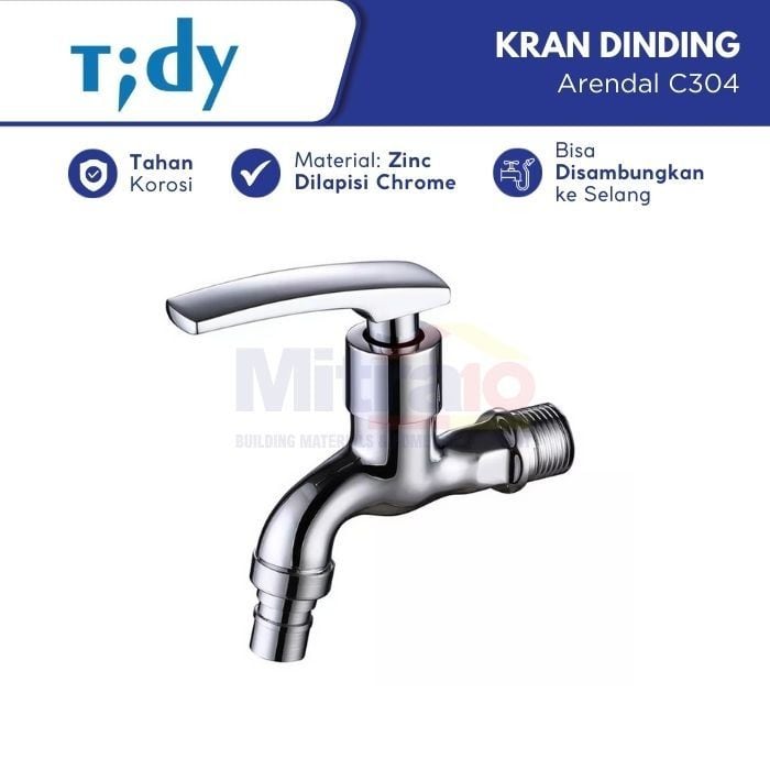 Tidy Kran Dinding Dengan Drat Stainless Arendal C304 visual 2