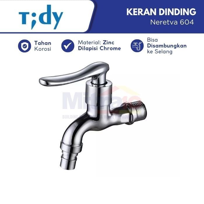 Tidy Kran Dinding Dengan Drat Stainless Neretva 604 visual 2