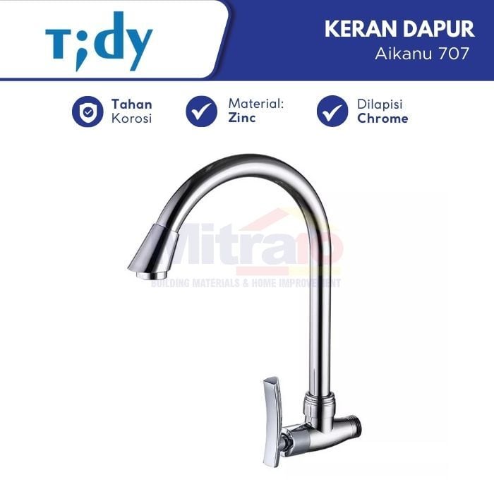 Tidy Kran Dinding Wastafel Cuci Piring Dapur Aikanu 707 visual 2