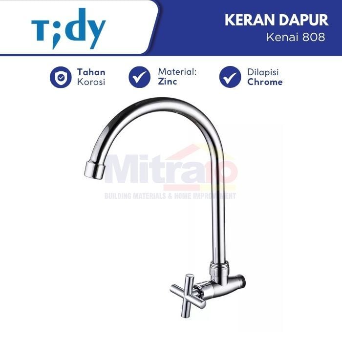 Tidy Kran Dinding Wastafel Cuci Piring Dapur Kenai 808 visual 2