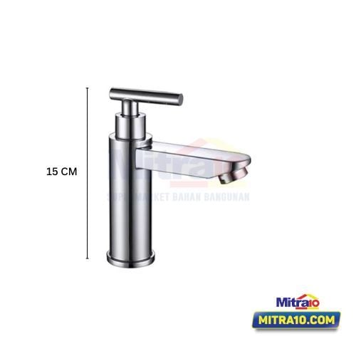 Tidy Kran Wastafel Stainless Sedang Tromso A112 Chrome visual 2