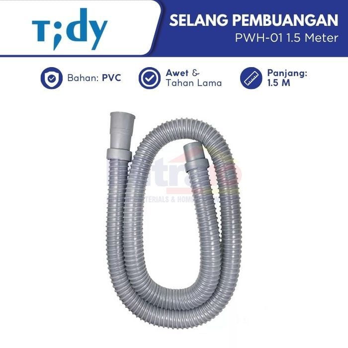 Tidy Selang Pembuangan Air Mesin Cuci PWH-01 1.5 m visual 2