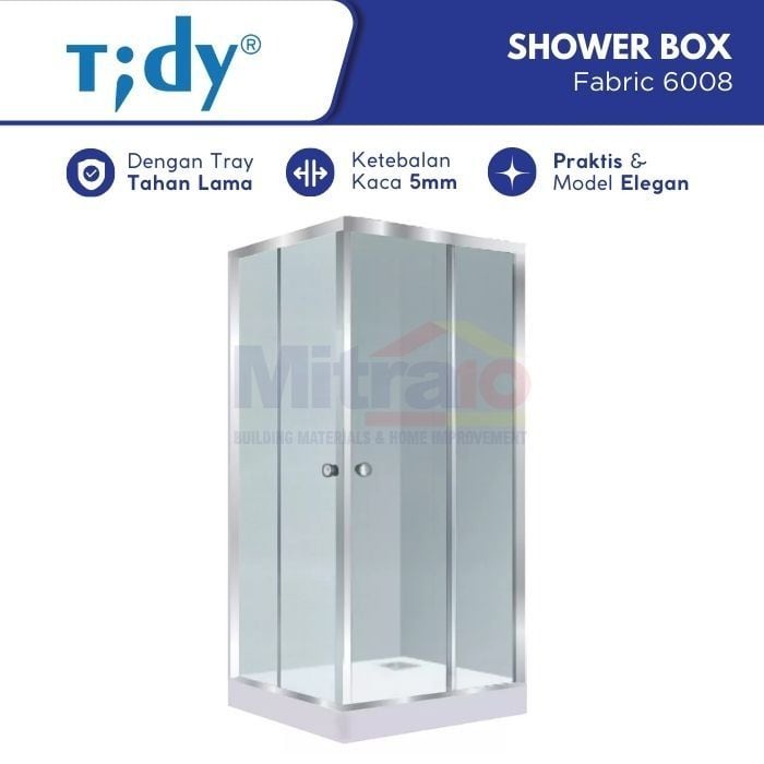Tidy Shower Room Persegi 6008 Fabric Square visual 2