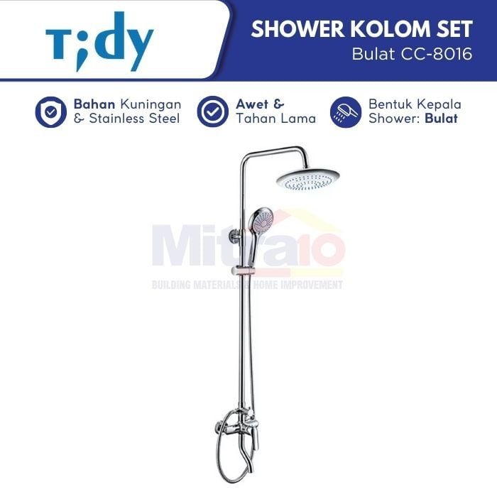 Tidy Shower Tiang Kolom Bulat CC-8016 (Set) visual 2