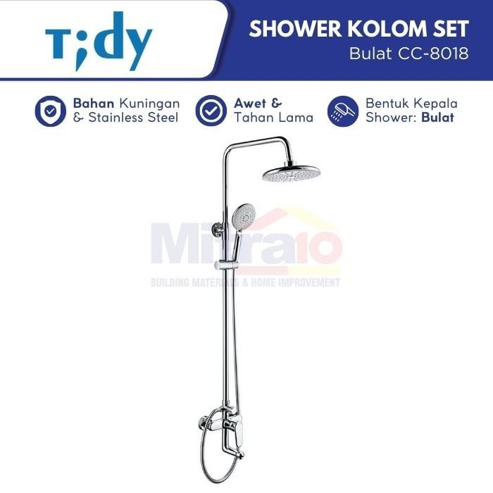 Tidy Shower Tiang Kolom Bulat CC-8018 (Set) visual 2
