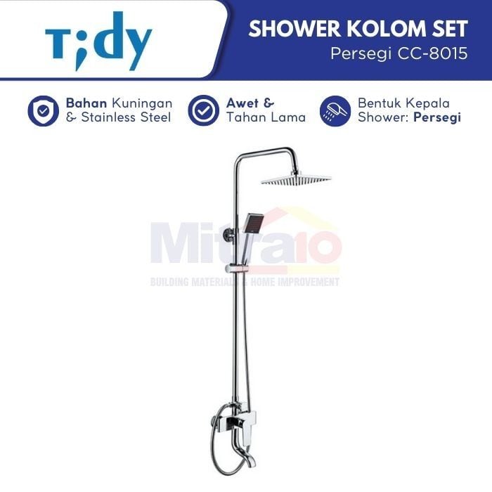 Tidy Shower Tiang Kolom Persegi CC-8015 (Set) visual 2