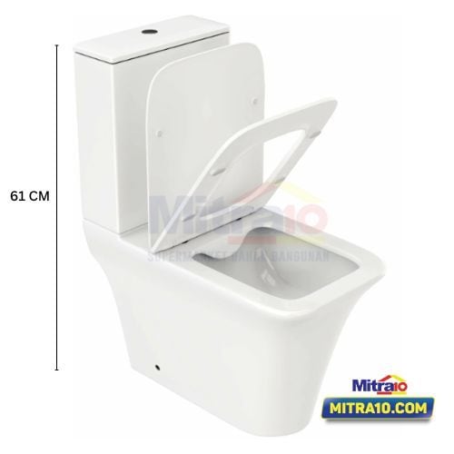 Tidy Toilet Two Pieces FRIULI 1218A Washdown Putih visual 2